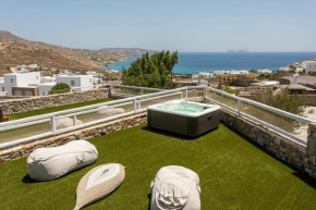 Magnificent Mykonos Apartment | Apartment Nexus | 2 Bedrooms | Private Terrace with Jacuzzi | Outdoor Dining Area & BBQ | Kalafatis